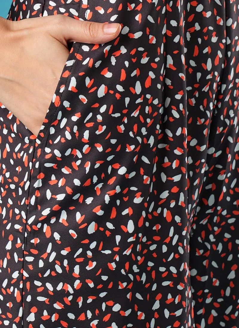 globus Black Globus Women Halter Neck Printed Basic Jumpsuit for Women | Best Price UAE